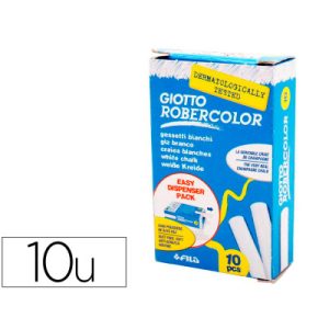 TIZA BLANCA ANTIPOLVO ROBECOLOR 10 U. /107003