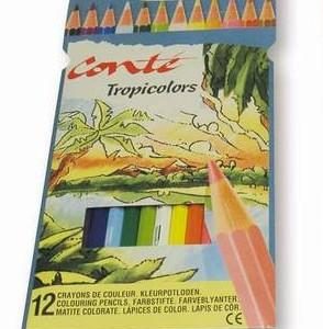 LAPICES 12 COLORES CONTE BIC KIDS TROPIC