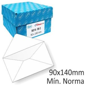 SOBRE VISITA 90X140 CAJA 500