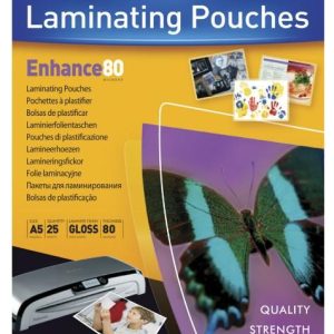 LAMINAS PLASTIF. A/3 80 MIC. 303X426MM 100UD/0161