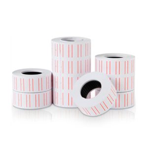 ROLLO ETIQUETADORA 26X16 NARANJ/DOBLE LINEA