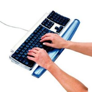 REPOSAMUÑECAS TECLADO DE GEL CRYSTAL FELLOWES