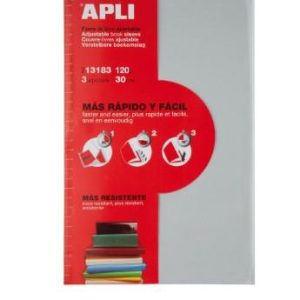 FORRA LIBRO AJUSTABLE 29/30 CM PAQ. 10 UD