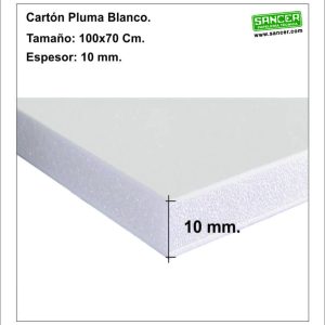 CARTON PLUMA 10MM 1M X 1.40M