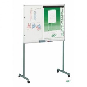 PIZARRA PVC BLANCA C/CABALLETE METALICO C/RUE