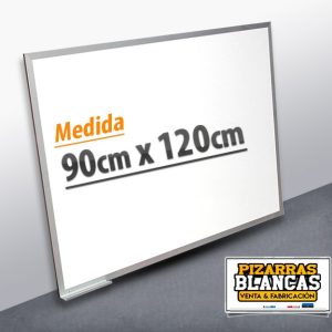 PIZARRA MELAMINA BLANCA 90X120 M/ALUMIN / 108218
