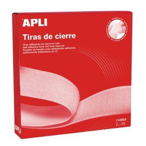 CINTA ADHESIVA VELCRO 2CMX10M BLANCA APLI