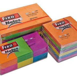 CUBO 400 NOTAS ADHESIVAS 76X76 NEON FIXO GRAFOPLAS