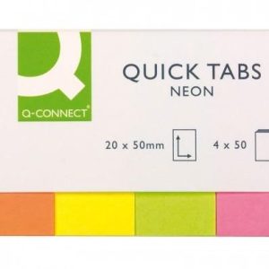 BANDERITAS MARCAPAGINA 4/COL. Q.CONNECT FLUORESCEN