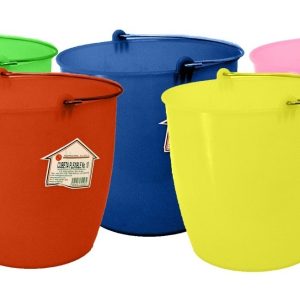 CUBETA PLASTICO COL. SURTIDOS 37X26