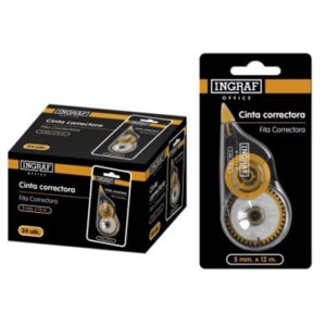 CINTA CORRECTORA X 2 COLOR 12M INGRAF