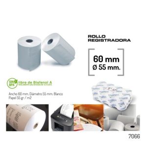 ROLLO REGISTRADORA TERMICO 60 X 55