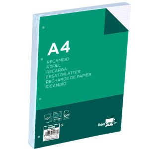 RECAMBIO A4 5MM 4AN 200H 90GR PACSA