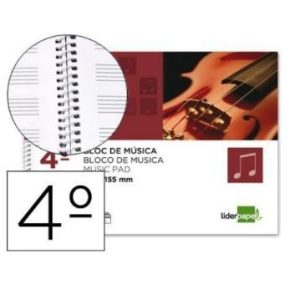 BLOC MUSICA 4º APAISADO 4 MM Y 2.5MM